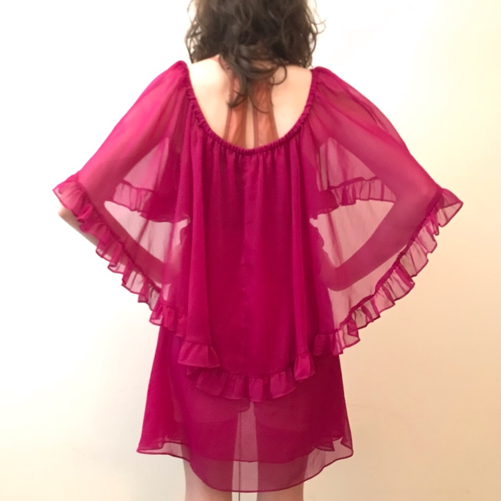 Free People Sheer Mini-Dress👗👠 - Picture 6 of 8